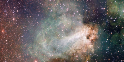 Teaching underpinned by research - Messier 17, the Omega or Swan Nebula