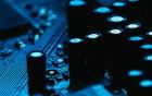 Close up image of a computer motherboard